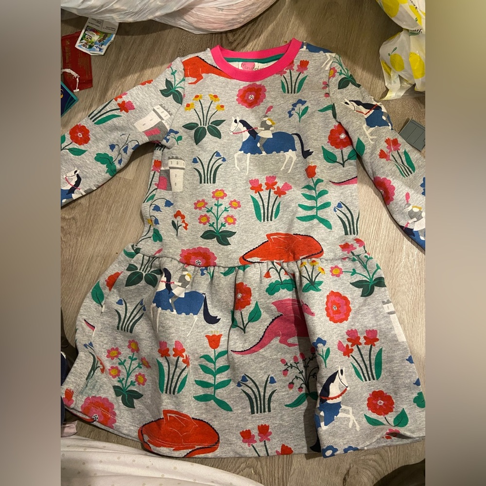 Mini boden dragon and horse dress
